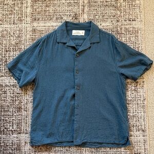 Abercrombie & Fitch Navy Button Down Shirt